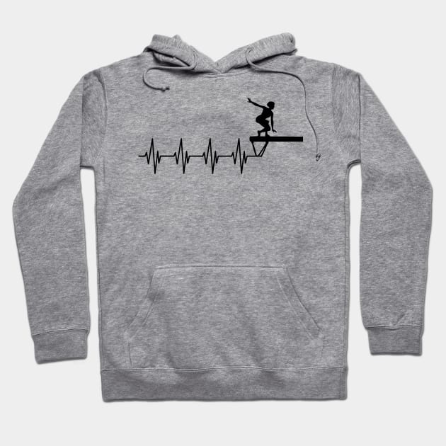 Gymnast Heartbeat Hoodie by KC Happy Shop